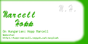 marcell hopp business card